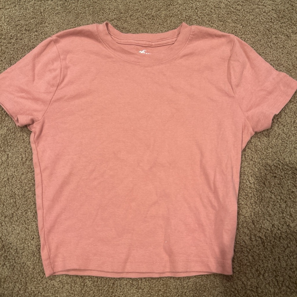 Hollister Dusty Pink Baby Tee